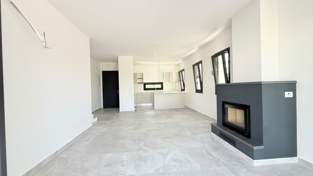 Completed VESTA LIVING living room and fireplace