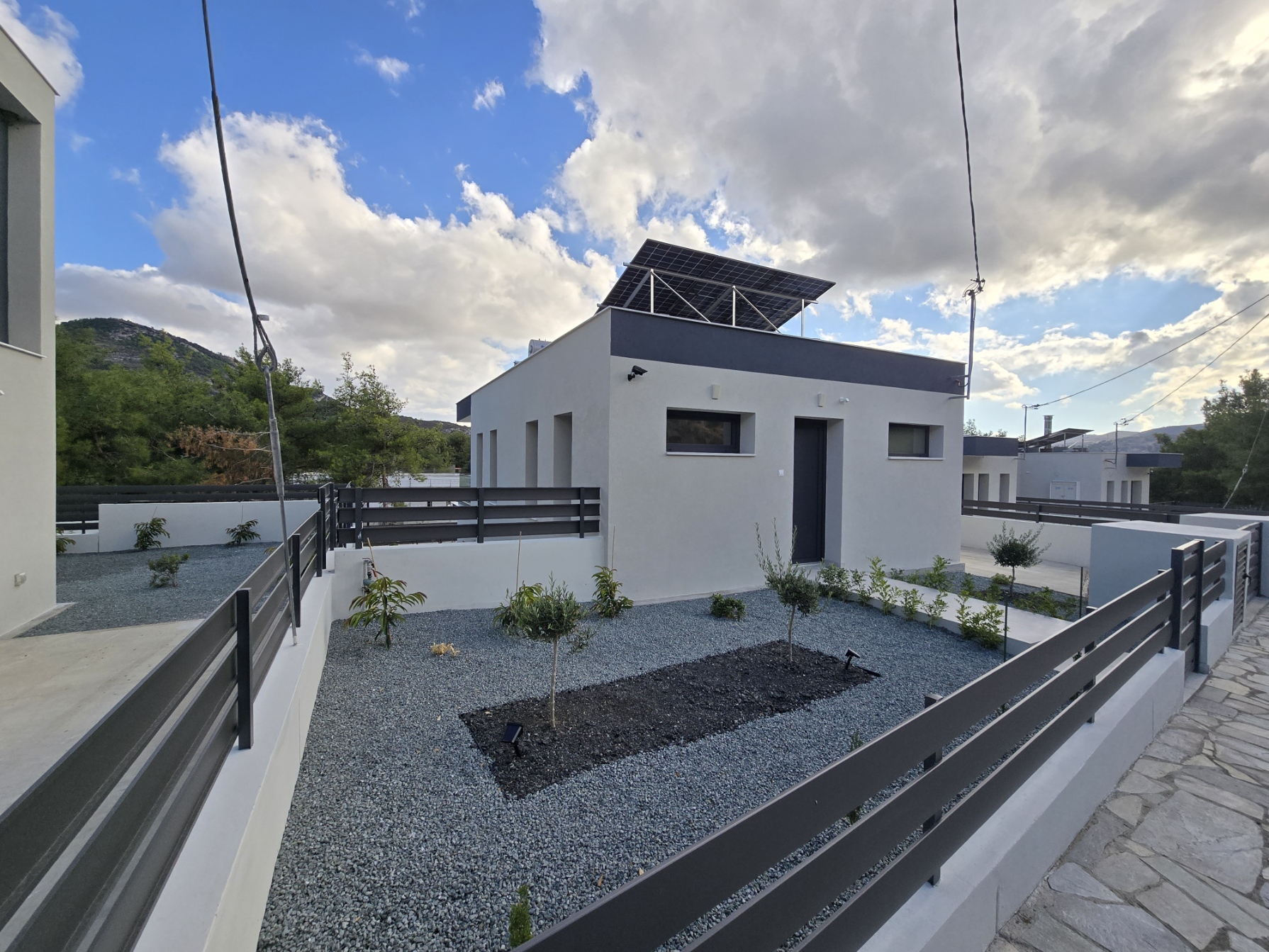 Completed Plot 1251 House 1 with private landscaped plot