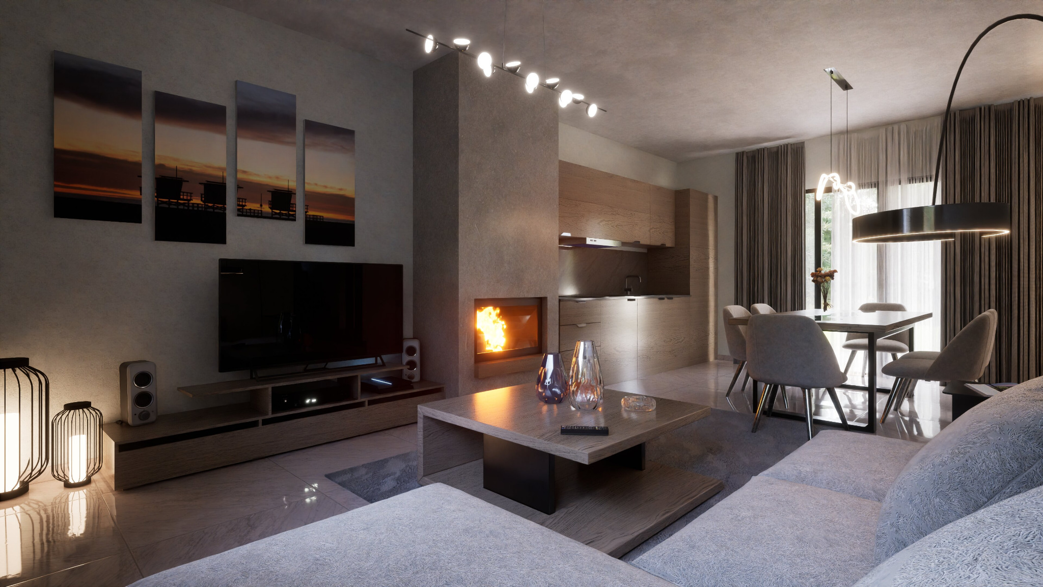 Interior architectural visualisation of Plot 1260